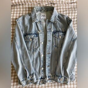 Zara Faded Blue Denim Jacket